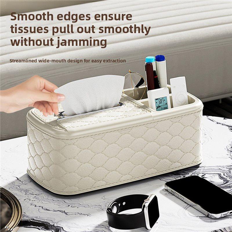 A25F-Luxury Light Tissue Box Multi-Functional Living Room Storage Household Artifact New