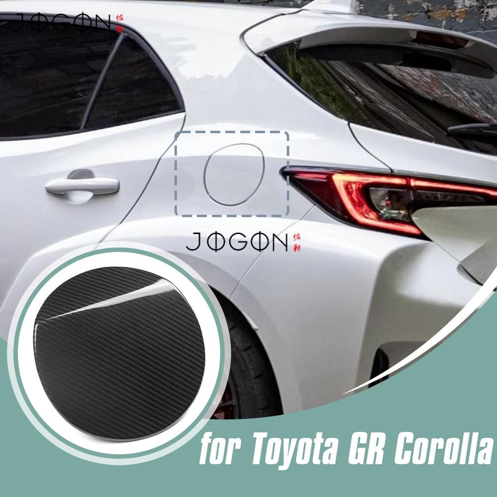 Real Carbon Fiber Exterior Car Oil Fuel Tank Gas Cap Cover Trim Accessories For Toyota GR Corolla 2023 2024 2025
