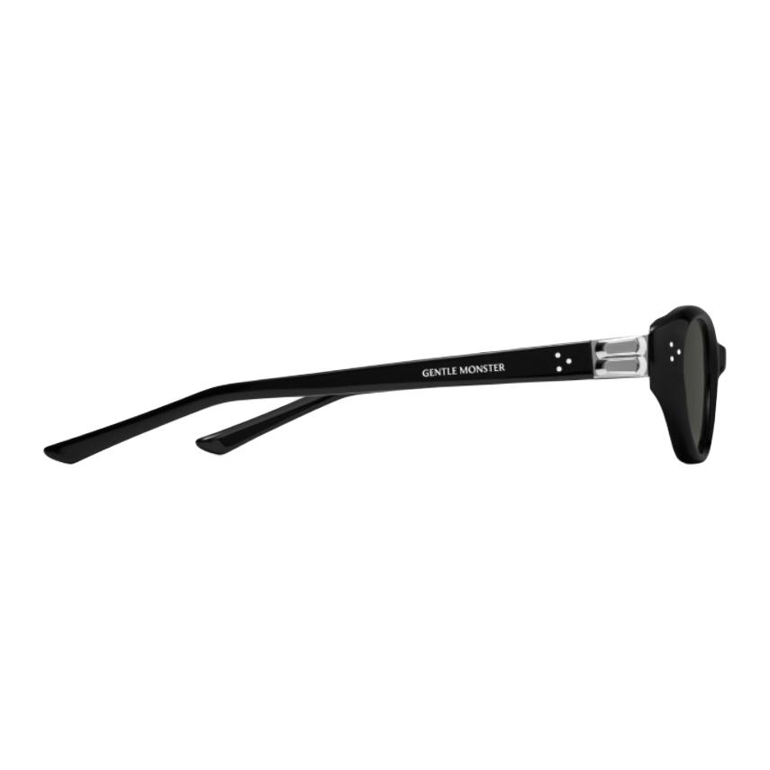 Gentle Monster Solid Design Brand Logo Cat Eye Sunglasses Unisex Sunglasses Black VANILLA-01