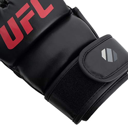 UFC MMA 7oz Grappling-Handschuhe, Schwarz, Größe L/XL, UHK-69154, Offene Finger, Mixed Martial Arts, Kickboxen…