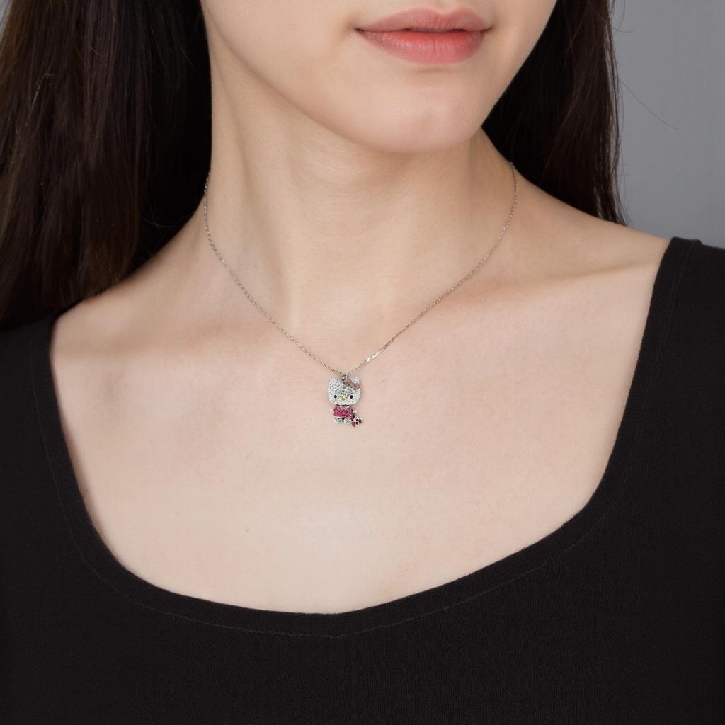 Swarovski Hello Kitty Bow Crystal Necklace Women Necklace 1192660