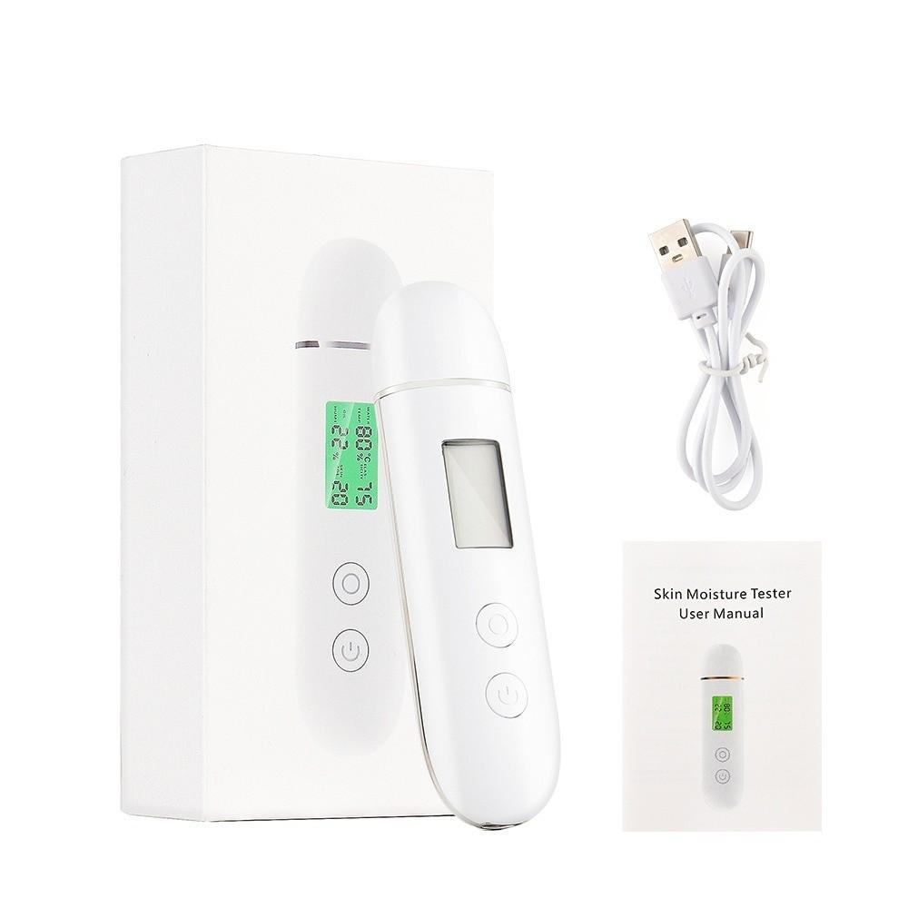 Plastic Skin Analyzer Pen-like LCD Digital Display Moisture Content Analyzer Rechargeable Facial Analysis Skin Tester