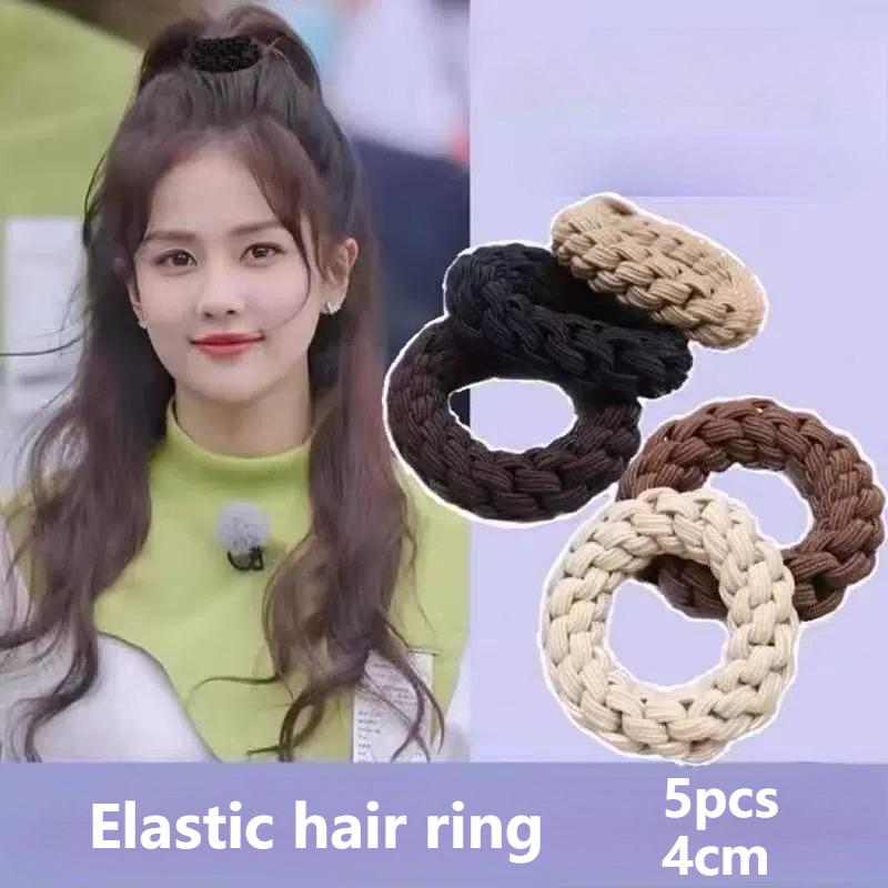 5pcs/bag High Elastic Durable Rubber Bands for Women Without Damaging Headwear Female Hairbands Hair Style Accessories for Women