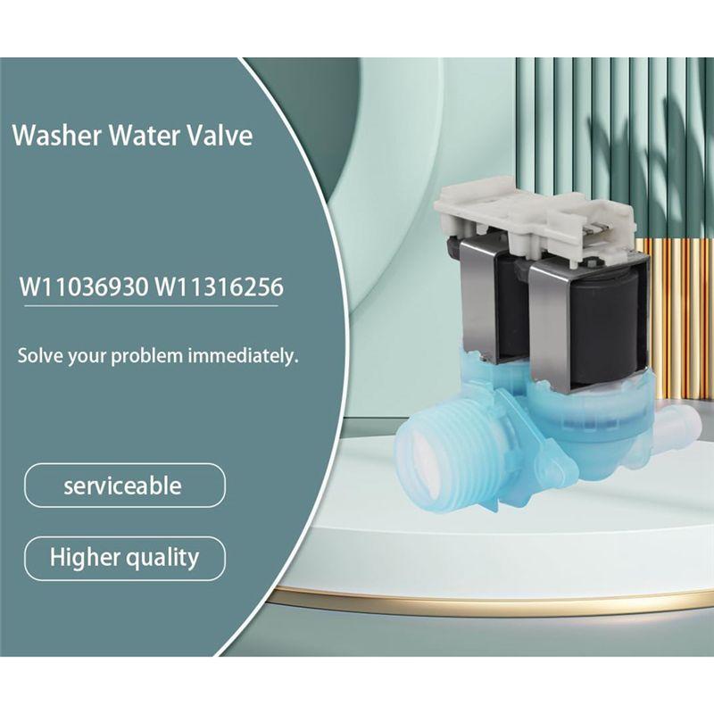 A84E-Durable W11036930 Washing Machine Water Valve W11316256 W11316256cm, AP6835737, PS12711564, EAP12711564 For Reliable Operat
