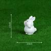 Mini Cute Fox Rabbit Small Ornament Cartoon Bunny Micro Landscape Decoration Model Crafts Car Interior Accessories Gifts