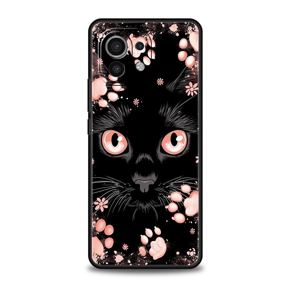 Cute Cat Phone Case For Xiaomi 15 14 13 12 Lite 14T 13T 12T Pro Poco X7 X6 X5 X4 X3 NFC F7 Ultra F6 Pro Soft Cover