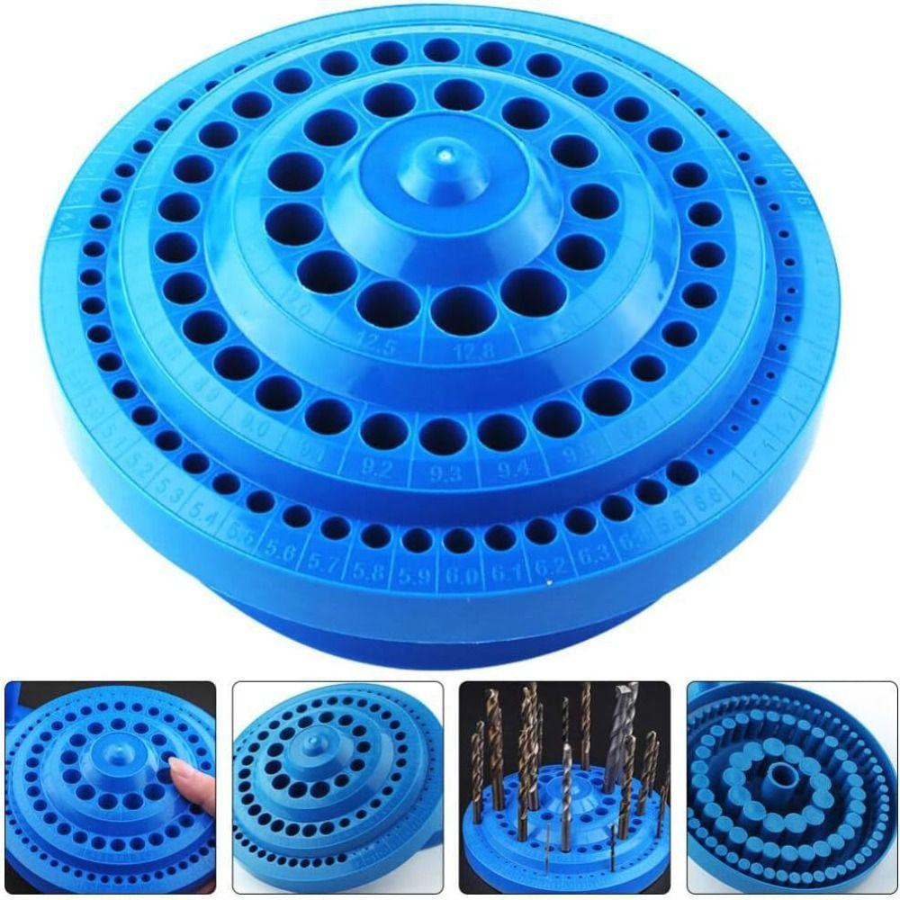 Στρογγυλό Σχήμα 100 Τρύπες Θήκη για Μύτες Δράπανου Θήκη για Μύτες Περιστροφικού Εργαλείου για Αποθήκευση Μυτών Δράπανου