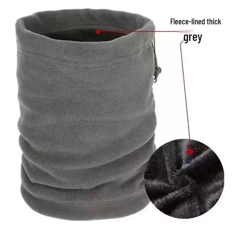 Men's Windproof Winter Cycling & Skiing Fleece Neck Gaiter Hat - Warm Cold Weather Face & Neck Protector