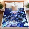 Game Genshin Impact Furina Flannel Blanket Warmth Soft Air Conditioning Otaku Blanket Multifunctional Decorative Blankets