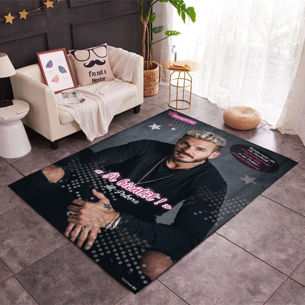 M Pokora Music Carpet Design For Entryway Dormitory Outdoor Dining Room Antislip Carpet Decorate Offices Luxury Gift For Birthday Christmas Wedding