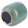 Green porcelain flowerpot 17 cm