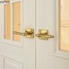 Universal Silent Locks Living Room Double Handle Door Lock Bedroom Magnetic Lock Golden Split Locks Door Hardware Accessories