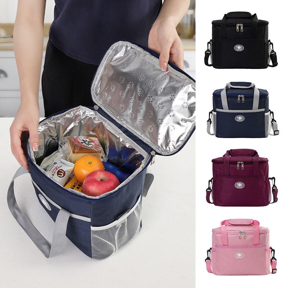 Thermal Large Capacity Lunch Bag Multi-compartment Waterproof Picnic Box  Travel Use