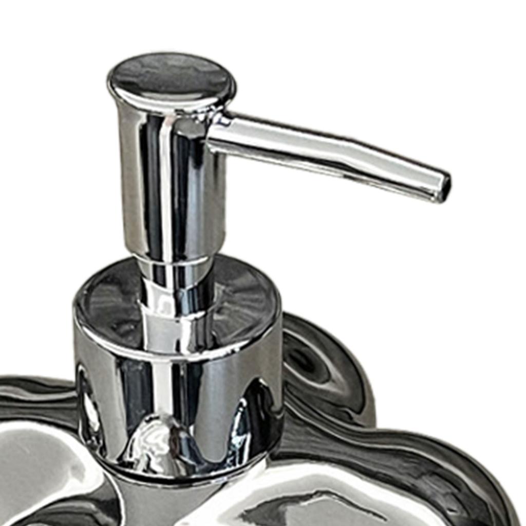 Cloud Press Pump Bottle Ceramic Reusable Decoration Refillable Cloud Shape Dispenser Bottle for Bathroom Electro