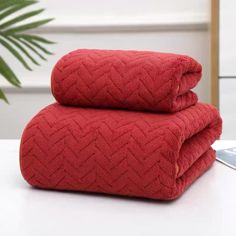 Coral Fleece Towels and Bath Towels for Home Use