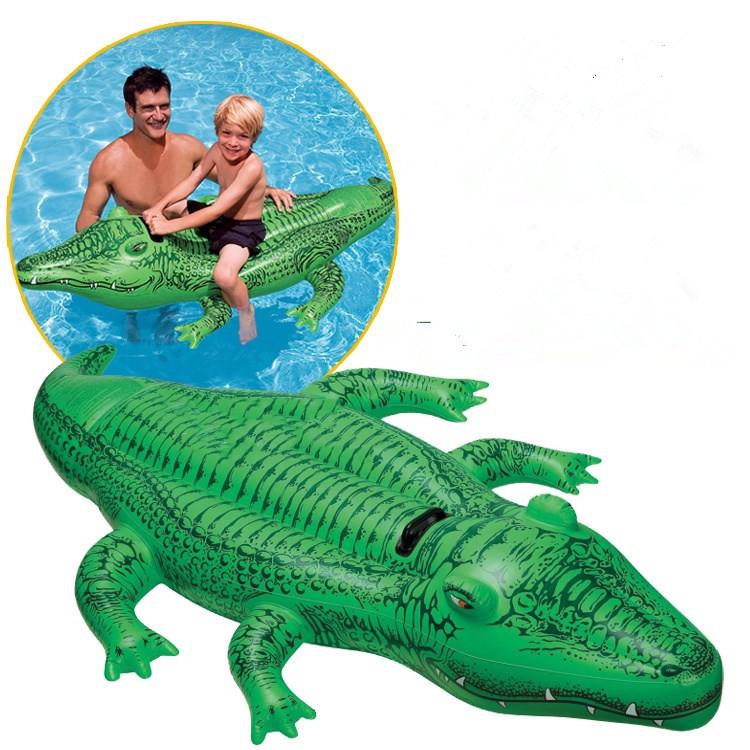 Intex 57288 Double Flamingo Adult Inflatable Swimming Ring - Thick Oversized Floating Bed for Kids & Adults