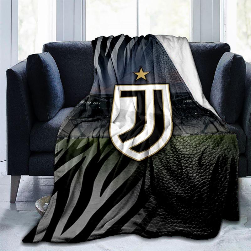 Juventus Football Club Crest Blanket Blanket Home Decor Bedroom Office Rest Blanket Machine Washable