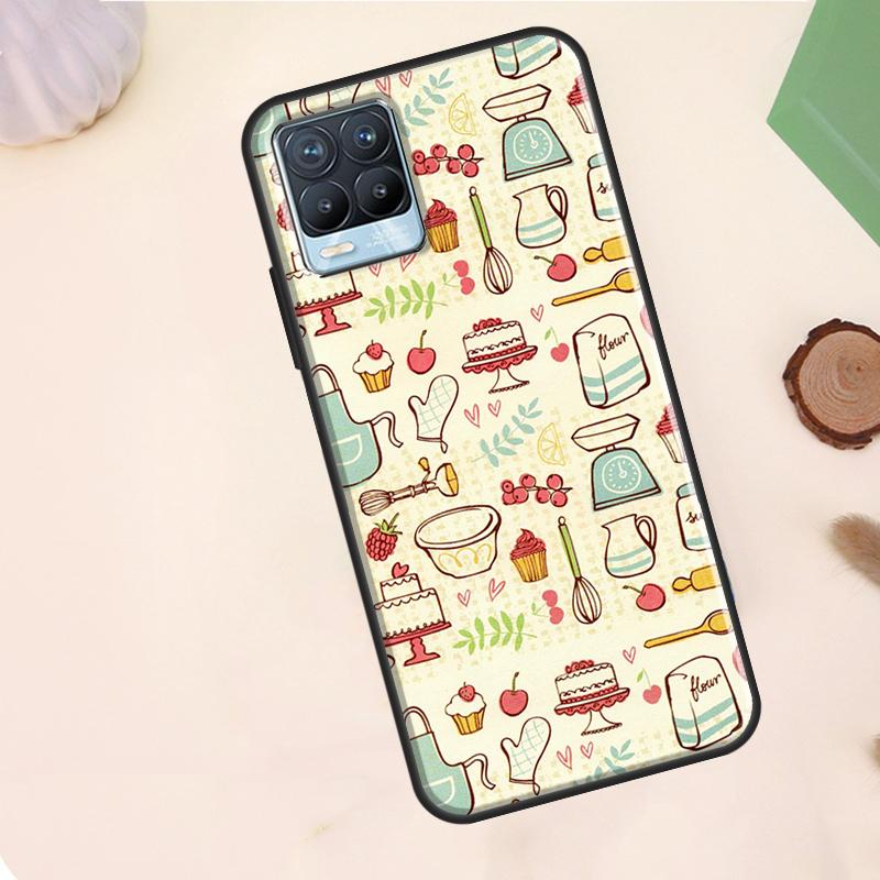 

Baking Cook Chef Case For Realme C67 C71 C63 C61 C55 C51 C53 C35 C65 C75 11 12 13 14 Pro Plus GT6 GT7 15 Pro Realme C35