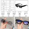 SO&EI Ins Popular Fashion Small Square Polarized Sunglasses Women Retro Punk Shades UV400 Men Trending Sun Glasses