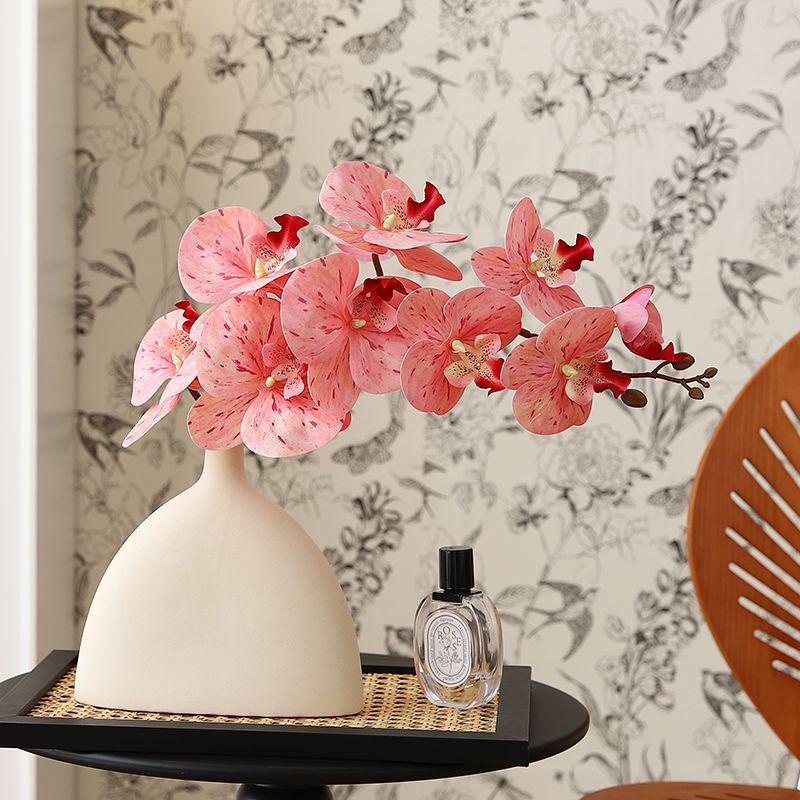Bionic Phalaenopsis Orchid Artificial Flower Arrangement for Living Room or Coffee Table