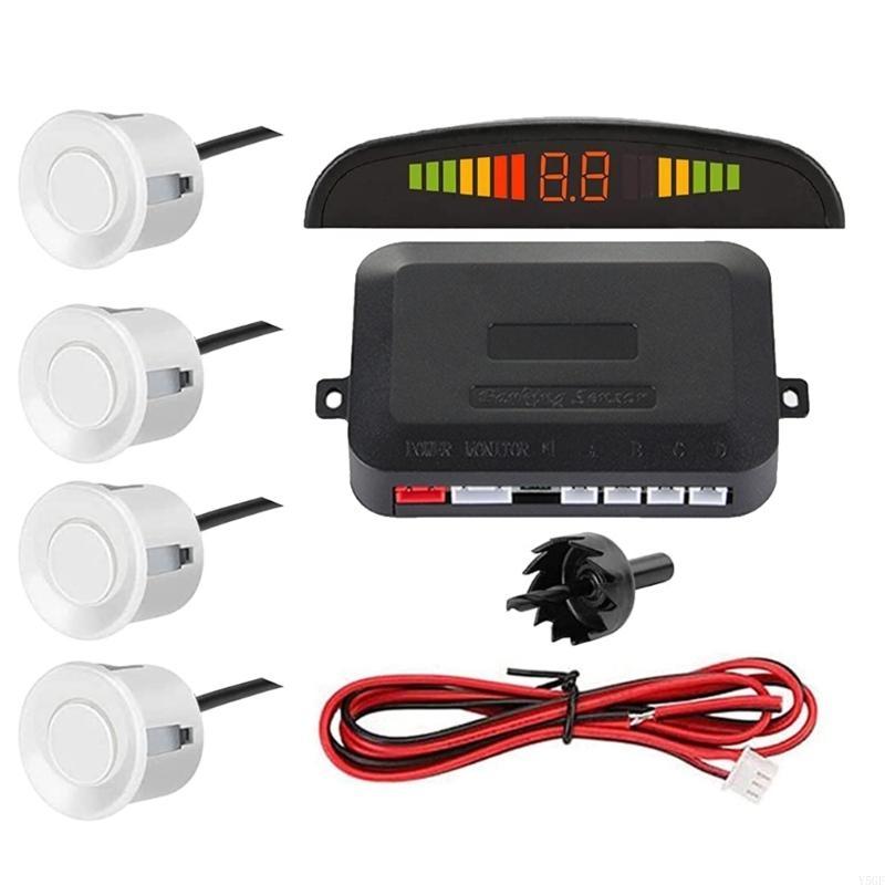 Y5GF Car Parking System with LED Display 4 Sensors Backlight Prevent Collision