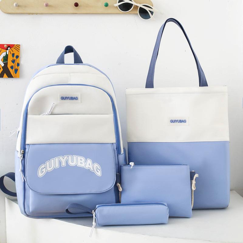 

Шкільний сезон, косметичка для учнів початкових класів, свіжий рюкзак великої місткості, учнівський ранець синій