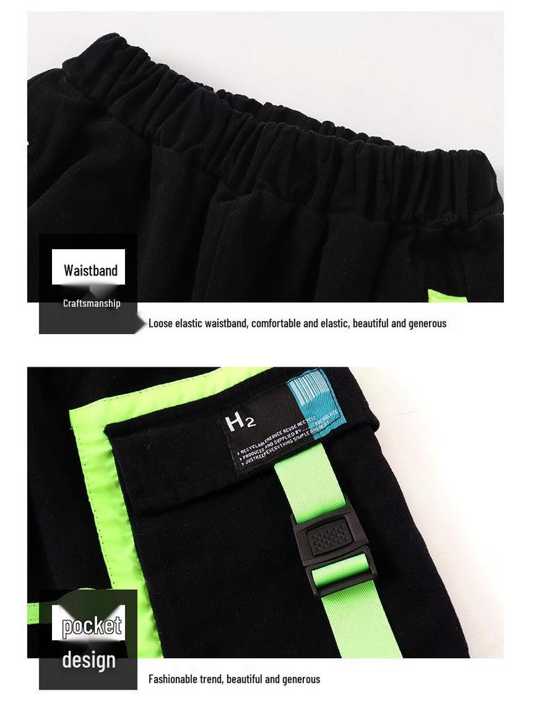 June 1st Kids Street Dance Costume - Boys' Hip Hop Drum Kit Outfit & Girls' Jazz Dance Outfit Trendy Performance Wear.