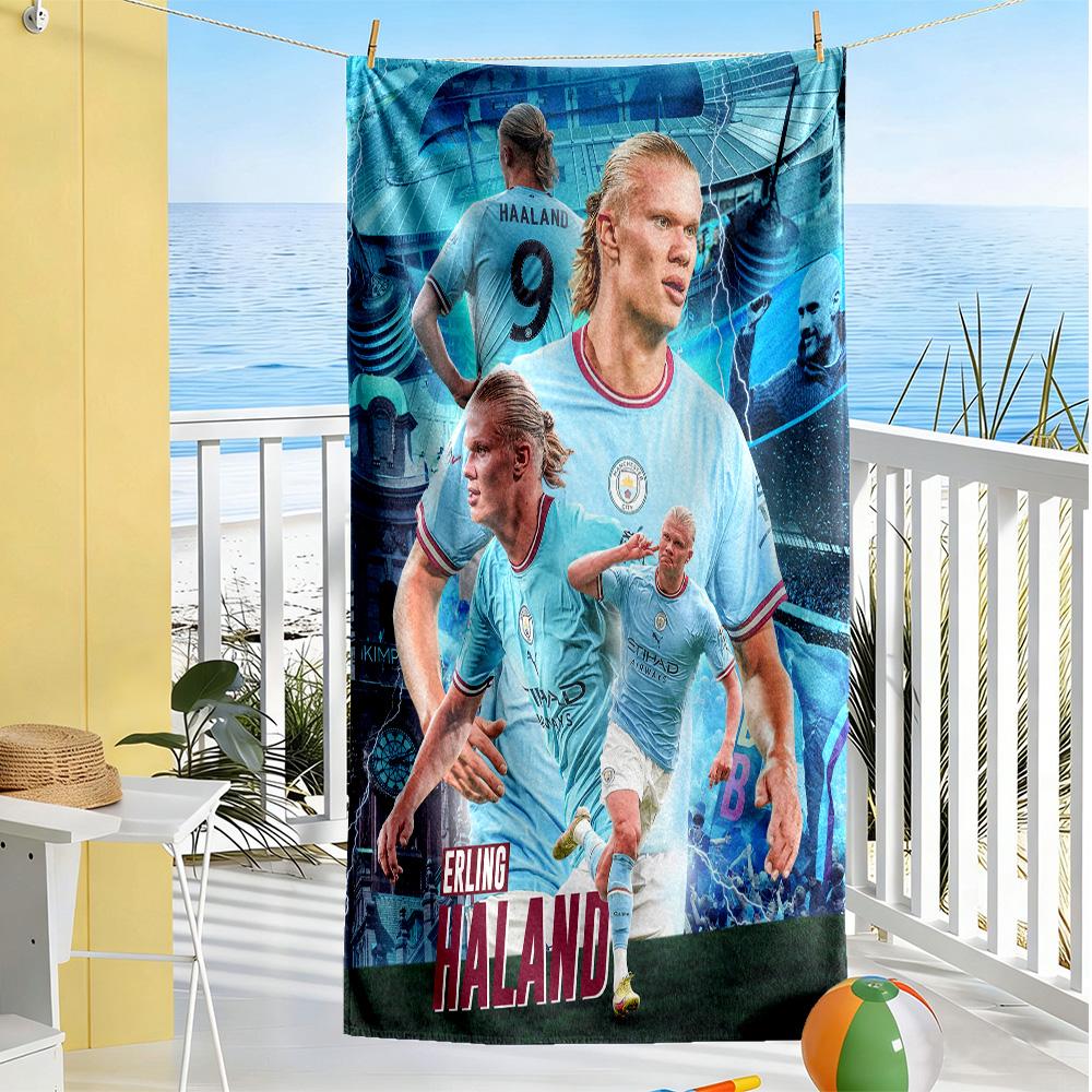 Haaland Beach Towel Quick-Dry Soft Microfiber Comfortable Lightweight Suitable for Swimming, Gym, Camping, Yoga Vacation