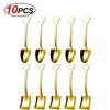 Creative Silver Shovel Spoons Stainless Steel Coffee Fruit Watermelon Ice Cream Dessert Scoops Spoon Teaspoon Kitchen Tableware