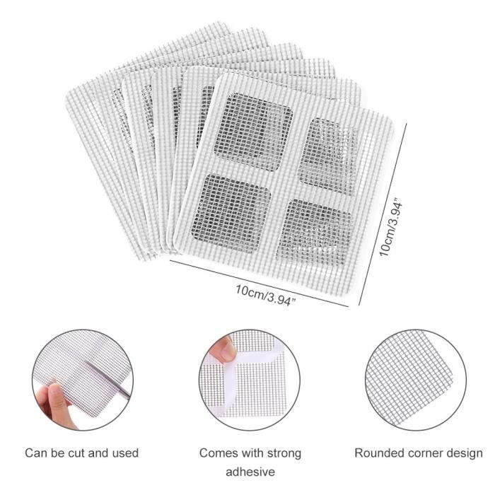 3 Pieces - Per Set Anti-Adhesive Gauze Mosquito Net Door Easy Repair Subsidy Stick Repair