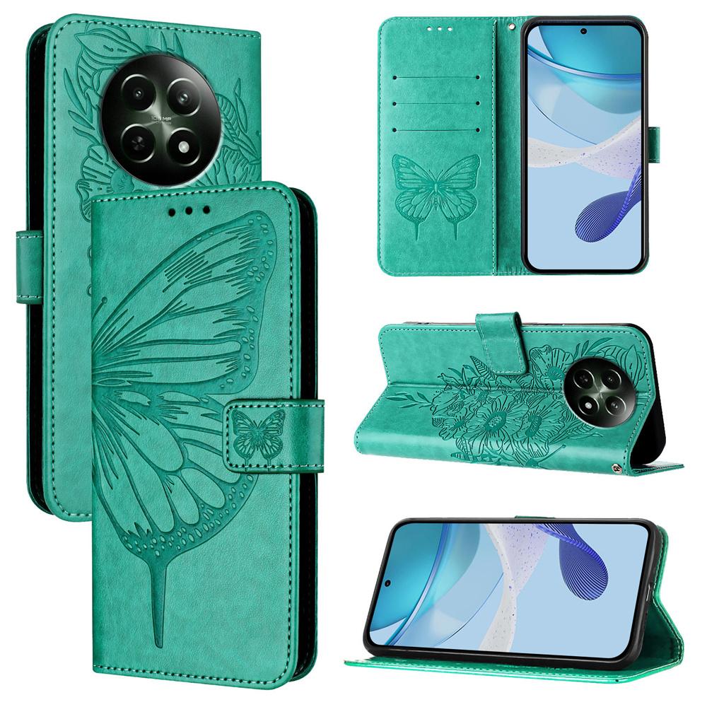 

Realme 12 Pro Plus 5g Emboss Flip Case Butterfly Wallet Book For Realme 12+ 12X 12 Plus Leather Card Slots Cover Funda Realme 12 ProPlus 5g