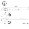 TOP Ultra Langer Ratschen-Einzel-Langschlüssel, 17x19mm, Typ, RM-17x19SL, Tsubame-Sanjo,