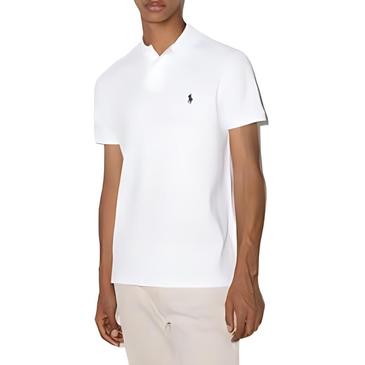 Polo Ralph Lauren FW23 Koszulka polo z nadrukiem logo Damskie topy Biały 211506471-002