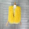 Autumn Winter Eco-Friendly Fur Women's Vest Artificial Fur Lamb Wool Warm Sleeveless Coat Clothing