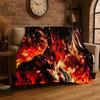 Cartoon D-Dragon Ball Anime Game Flannel Blanket Soft Warm Throw Blanket for Bedroom Living Room Bed Travel Camping Picnic Kid