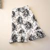 Summer Women Floral Skirt Kroean Fashion High Waist Slim Short Skirts