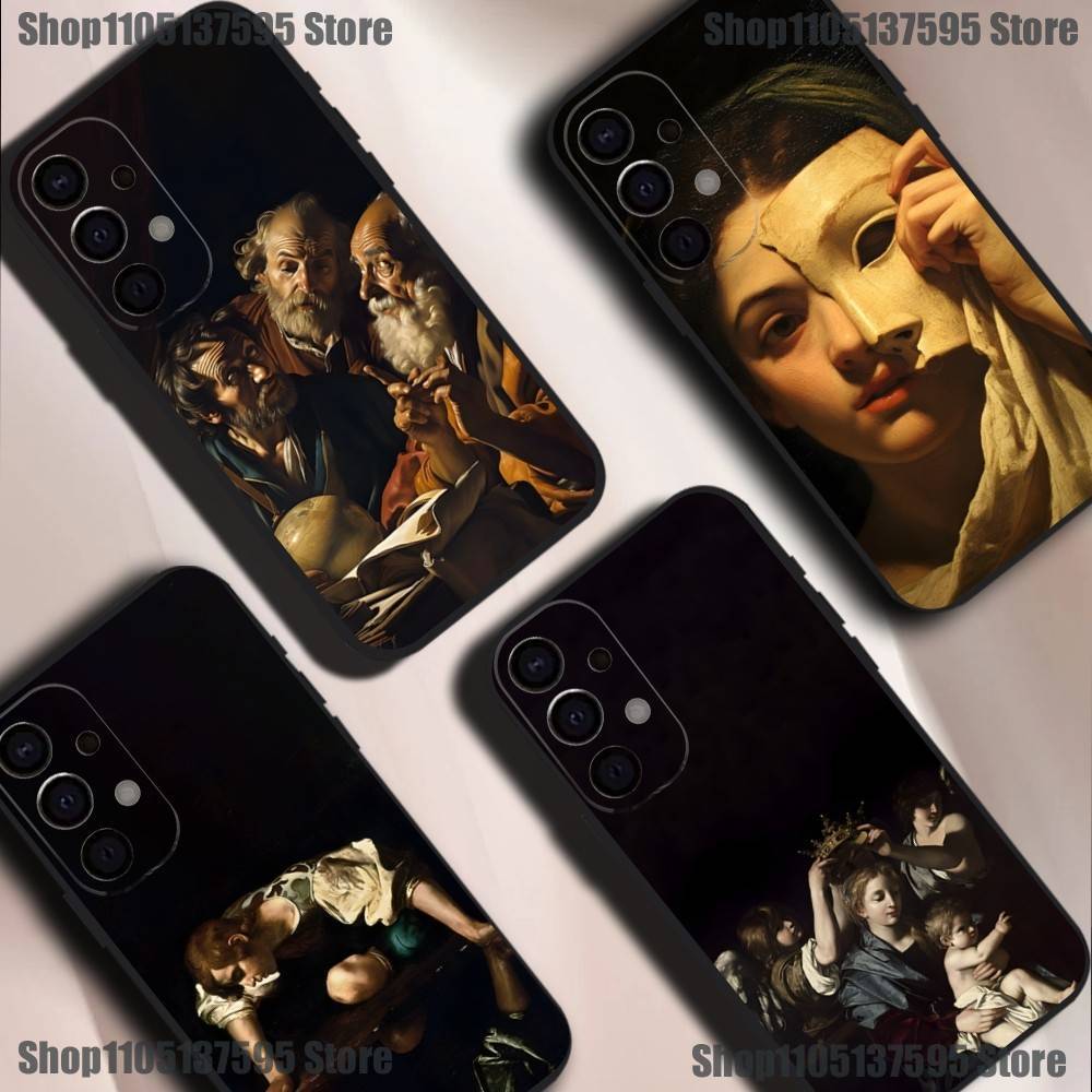 Caravaggio Paintings Phone Case For Samsung S25,S24,S21,S22,S23,S30,Ultra,S20,Plus,Fe,Lite,5G Black Cover
