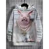 Funny Pig Graphic Sweatshirt 3d Print Hoodie For Men Women Clothing Novelty Fashion Oversize Hoodies Women Street Coat 2025 New