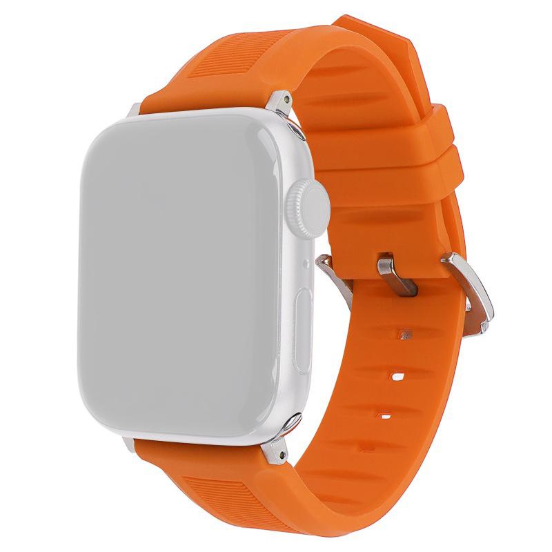 For Apple Watch 10 46mm/Ultra 2/Ultra 49mm/9 8 7 45mm/SE (2023) SE (2022) SE 6 5 4 44mm/3 2 1 42mm Watch Strap Silicone Band