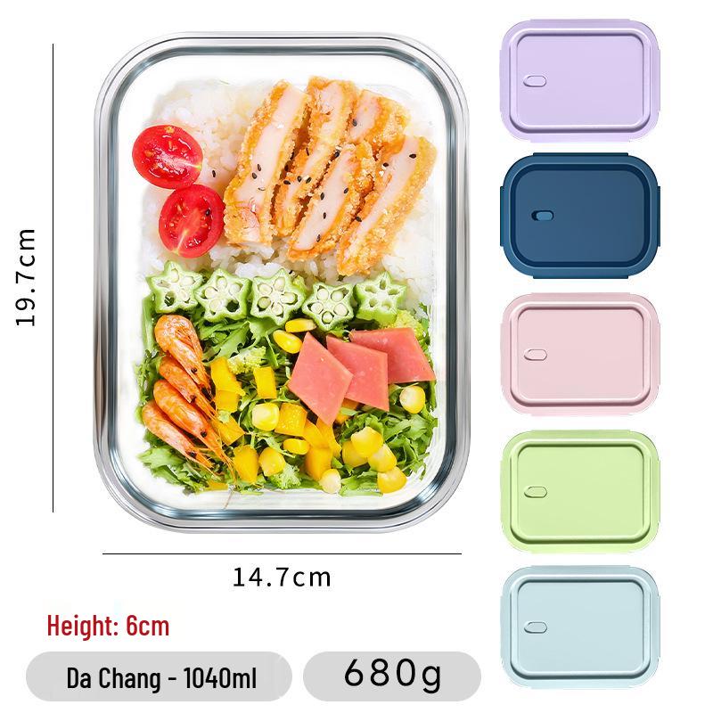 Microwave-Safe Glass Lunch Bento Box for Fresh Storage