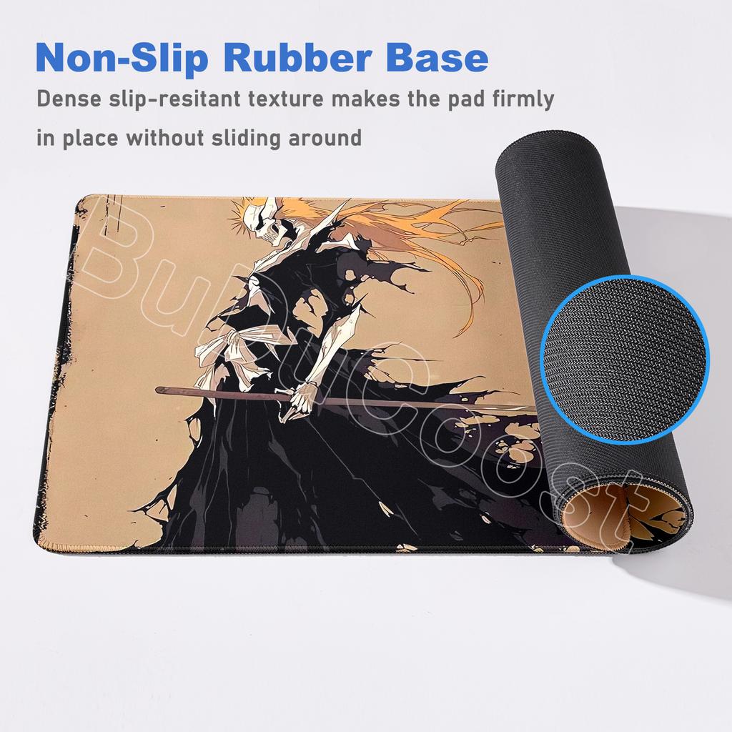 New Hot Cool Anime Bleach Mouse Pad XXL Large Mousepad Manga Laptop Office Rubber Soft Table Pc Gaming HD Printing Non-Slip Mat