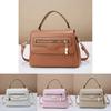Trendy Modern Patchwork Zipper Handbag Spacious Pu Sling Bag For Women In Various Colors