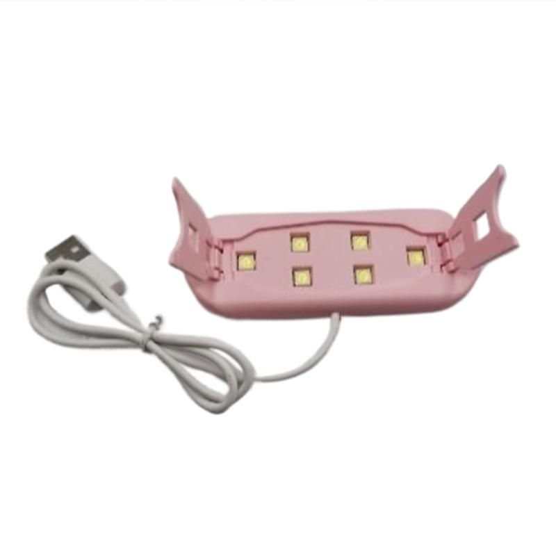 

Мини-УФ-светодиодная лампа 12 Вт, зарядка через USB, машина для отверждения гель-лака, портативная сушилка для ногтей, источник питания от USB, УФ-лампа розовый