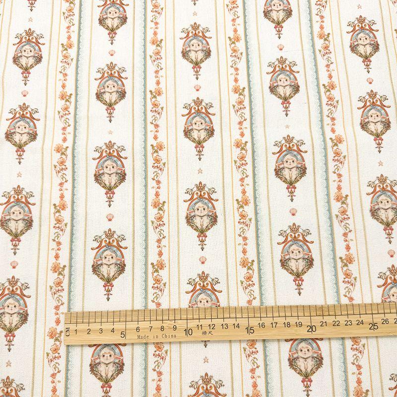 

Cartoon Seal Stripes Printed Cloth Tablecloth Cotton Linen Fabric Ins Style Rectangular Table Cloth Decorative Coffee Table Cloth DIY Retro Moe (Encrypted Base) 100*150cm (rough edge)