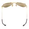 Ausgezeichnete Cartier Sonnenbrille Santos de Cartier Gold bordeaux Herren Gebraucht