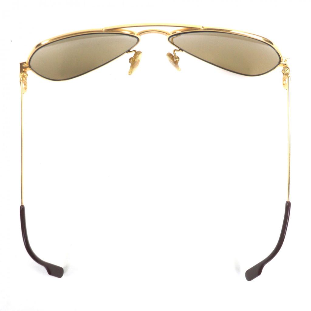Ausgezeichnete Cartier Sonnenbrille Santos de Cartier Gold bordeaux Herren Gebraucht