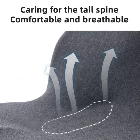 Seat with Sciatica Back Support Memory Cushion Relief Cushion with Backrest