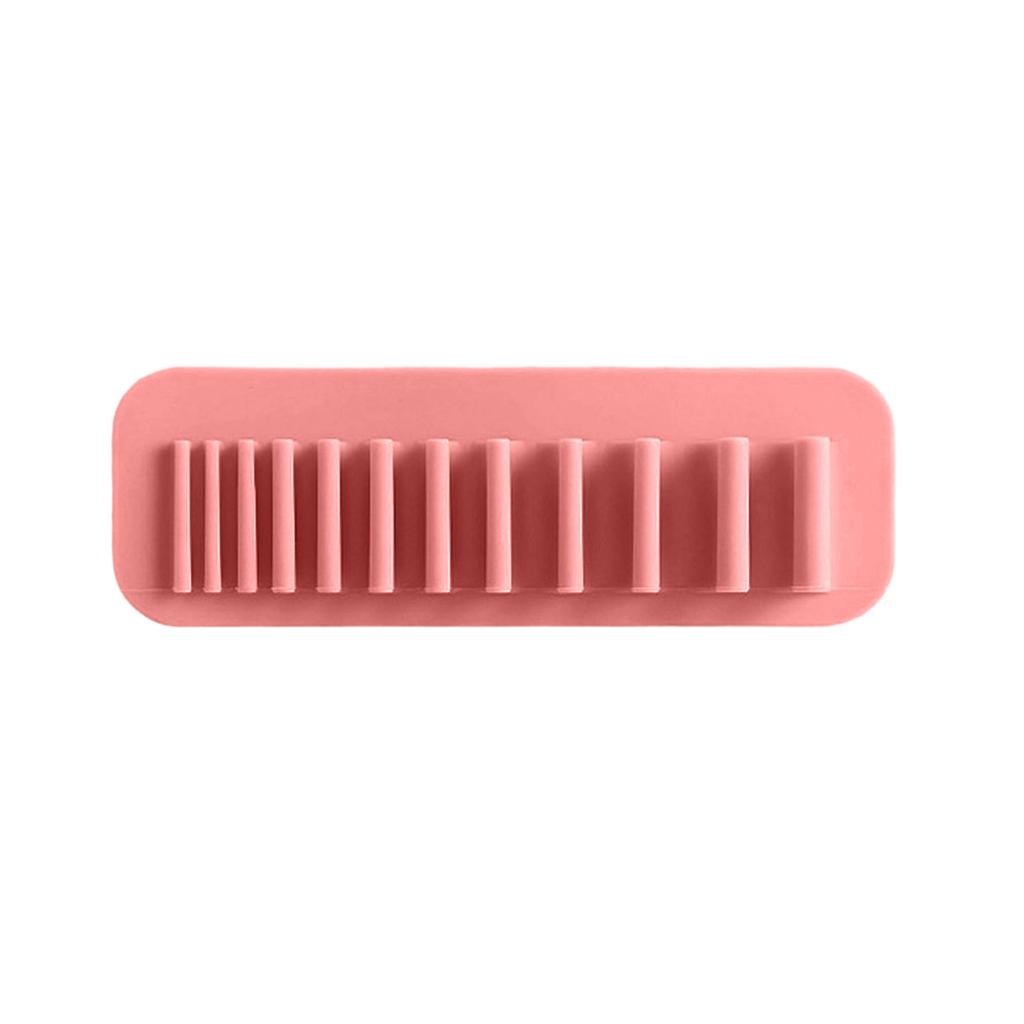 Multicolor Silicone Cosmetic Brush Drying Rack Wall-Mounted Brush Storage Rack Non-punching Cosmetic Brush Storage Rack