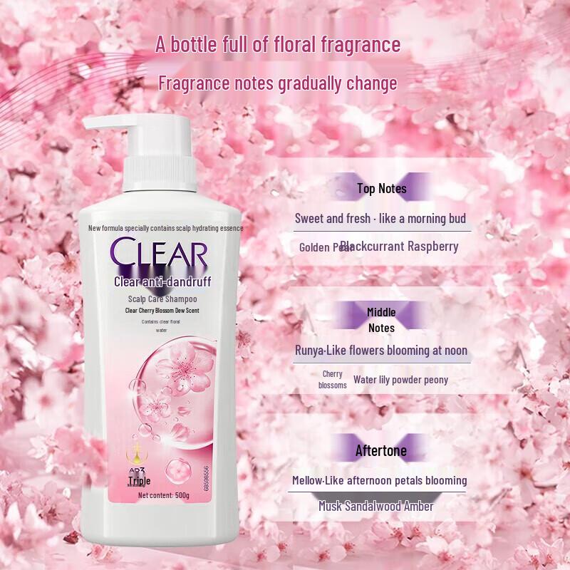 Clear Cherry Blossom Anti-Dandruff Shampoo