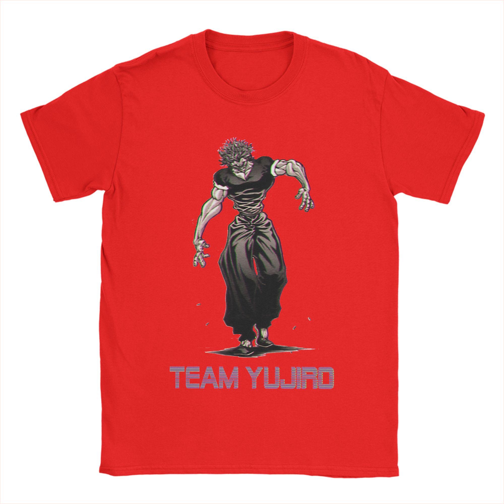 

Yujiro Hanma Baki the Grappler TShirts for Men Vintage 100 Cotton Tee Shirt Crew Neck Short Sleeve T Shirts Plus Size Clothing S